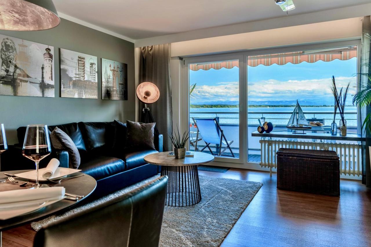 Auszeit Apartment Lakeside Mit Privatstrand Friedrichshafen Luaran gambar