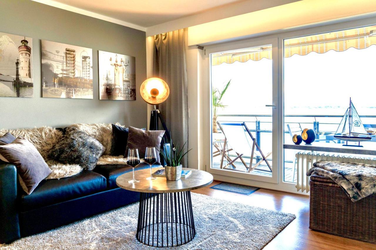 Auszeit Apartment Lakeside Mit Privatstrand Friedrichshafen Luaran gambar